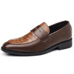 Men’s British Style Casual Loafers – Luxury Designer Low Heel Shoes - Image 2