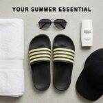 Men's Yellow Black Slide Sandals Non-Slip Size
